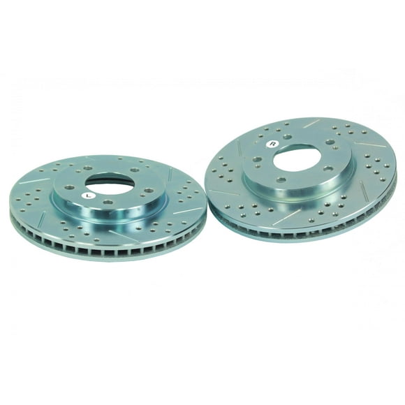 Pair Baeer Brakes BAER 31052-020 Sport Rotors Slotted Drilled Zinc Plated Front Brake Rotor Set Pair Baeer Brakes BAER 31052-020 Sport Rotors Slotted Drilled Zinc Plated Front Brake Rotor Set